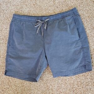 Casual Denim Blue Drawstring Shorts